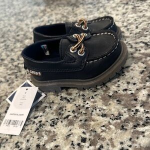 Carter's navy blue Boat Shoes